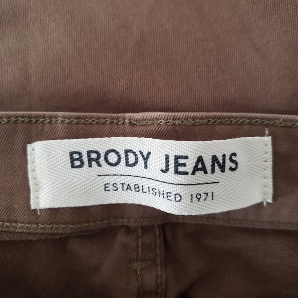 BRODY Slim Straight Leg Brown Jeans Jackson Stretch Pants 30 - Picture 3 of 5